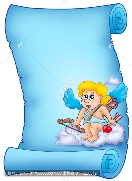 藍(lán)色羊皮紙Cupid,3