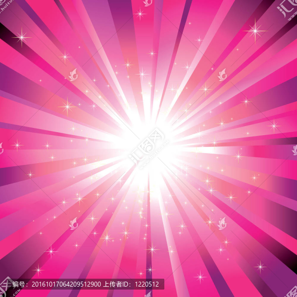 與閃耀的星洋紅色光爆