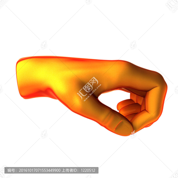 拿著橘子的手