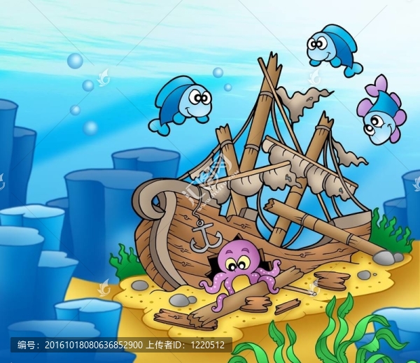 章魚與魚類的海難