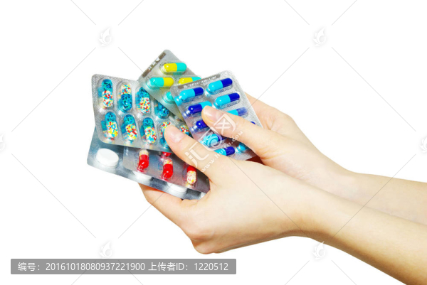 藥片在手