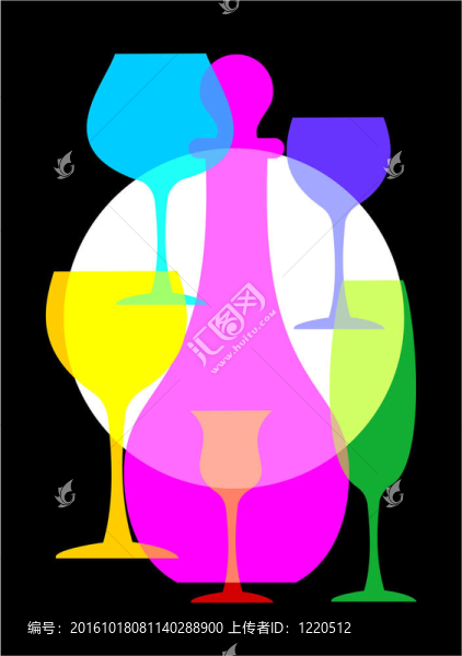 酒杯及酒瓶套