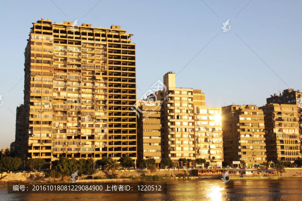 日落開羅從尼羅河大橋