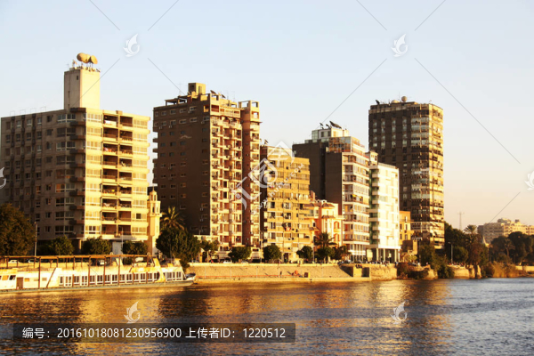 日落開羅從尼羅河大橋