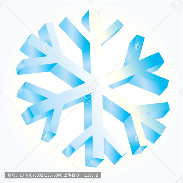 冰雪抽象風(fēng)格藍(lán)色