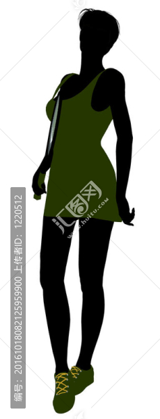 女子網(wǎng)球選手剪影-匯圖網(wǎng) www.fosd68.com 女子網(wǎng)球選手剪影