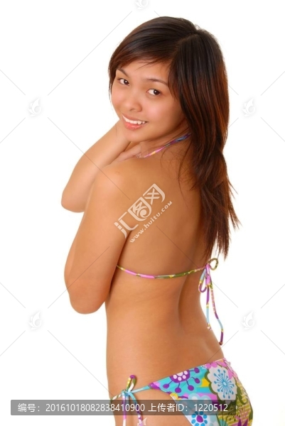 可愛的亞洲的黑發(fā)女孩