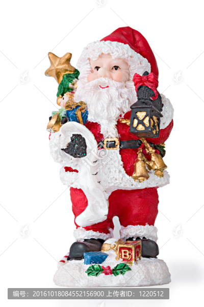 Santa進行了鐘聲。隔離；裁剪路徑