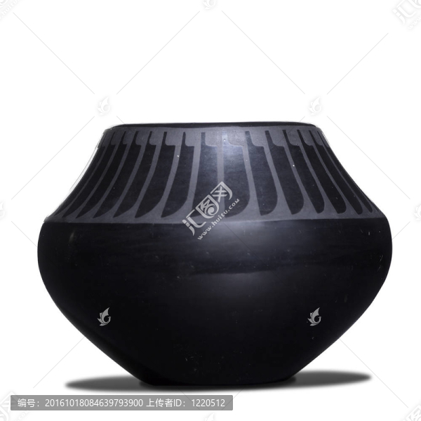 blackware印第安陶器白