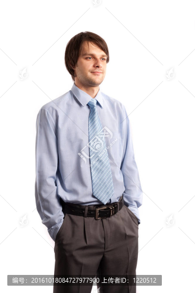 英俊的年輕商人