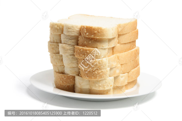 盤子面包片