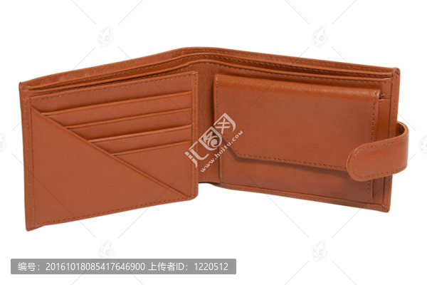 棕色皮革錢包
