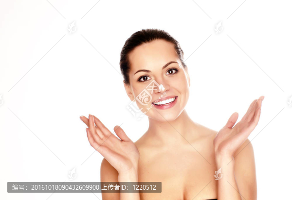 小霜應用的臉的女人