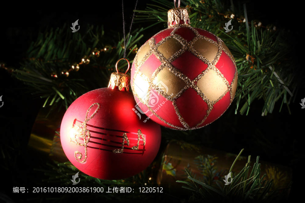兩圣誕裝飾品