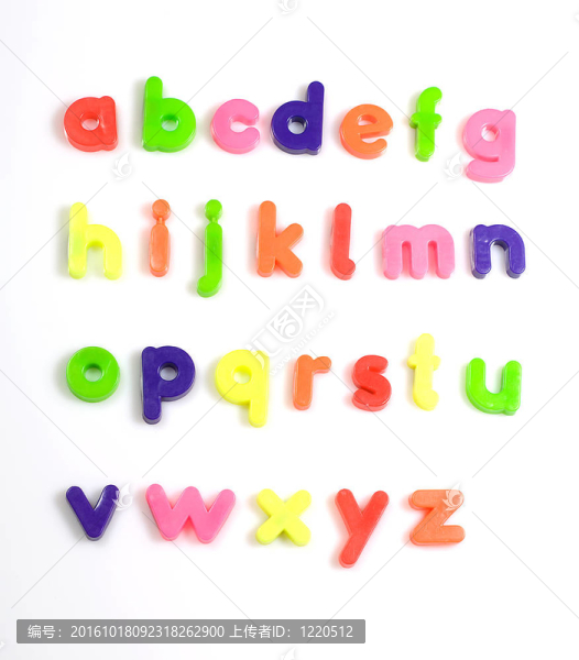 彩色冰箱磁鐵字母字母