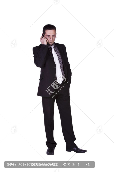 商人用手機交談