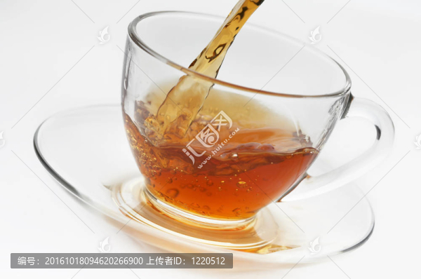白底茶杯