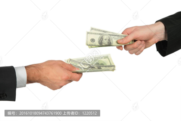 雙手與美元