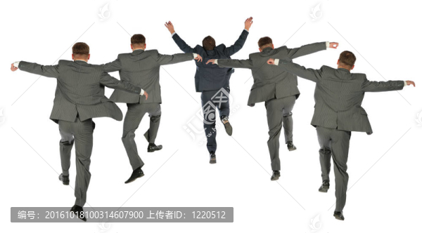 跳躍背后的商業(yè)團(tuán)隊(duì)拼貼