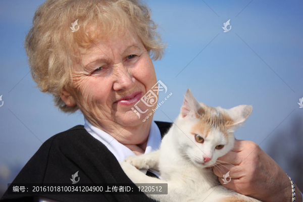 老年婦女畫像