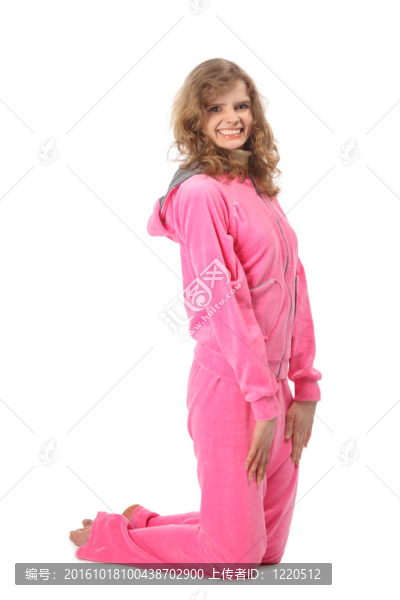 穿粉紅色衣服的女孩代表字母J