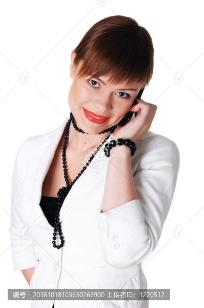 迷人的黑發(fā)女商人