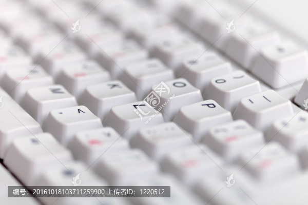 灰色經(jīng)典電腦鍵盤特寫