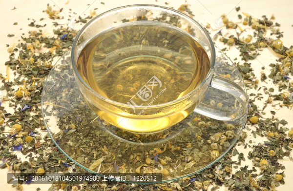 詳細(xì)但簡(jiǎn)單的混合草藥圖像
