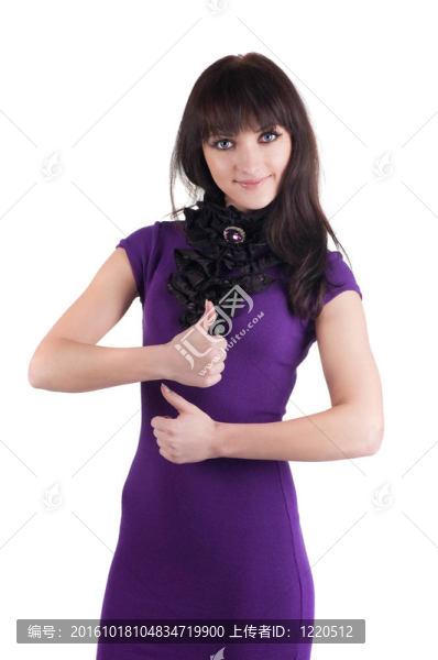 拇指女子。