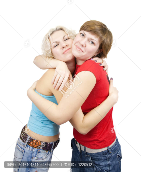 兩個快樂女孩的肖像