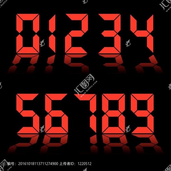 數(shù)字時(shí)鐘紅色