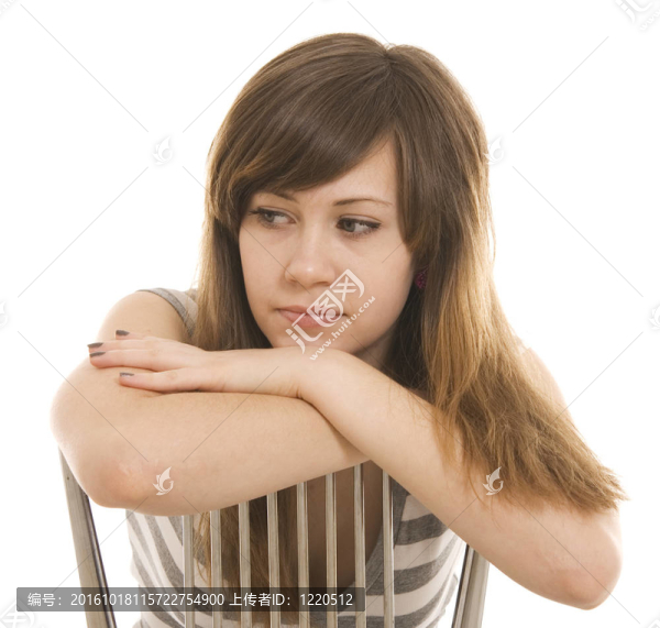 悲傷的少女