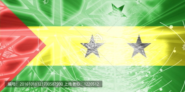 圣多美和普林西比圣誕假期的旗幟