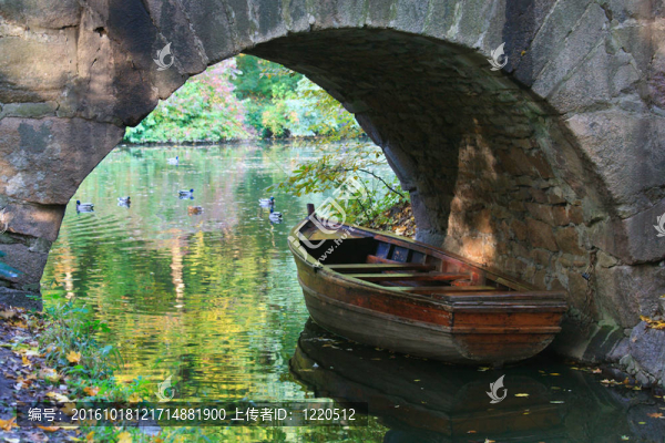 秋天的城市公園