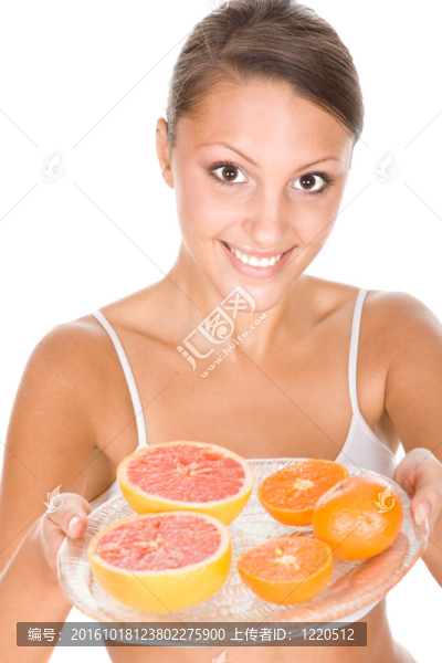 女人與水果