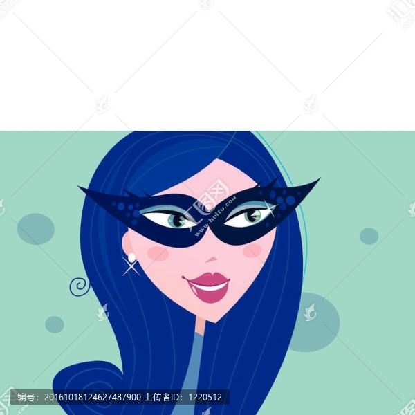 威尼斯狂歡節(jié)面具的女人
