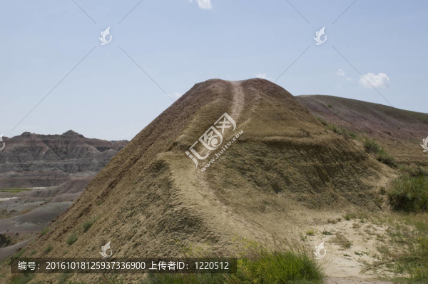 在荒地南達科他州的蹤跡