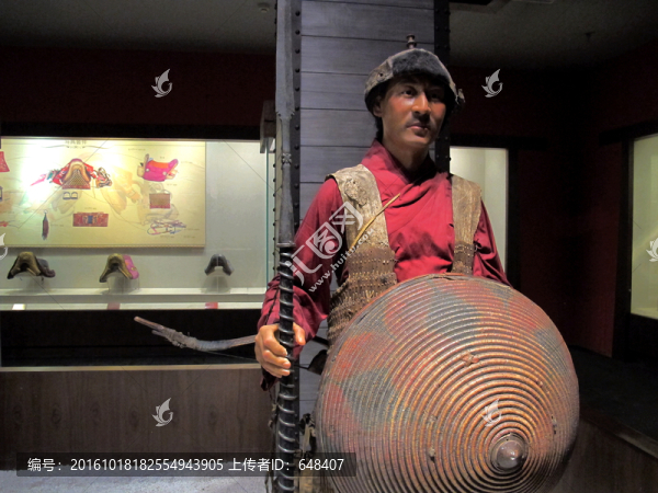 藏族步兵,武士塑像