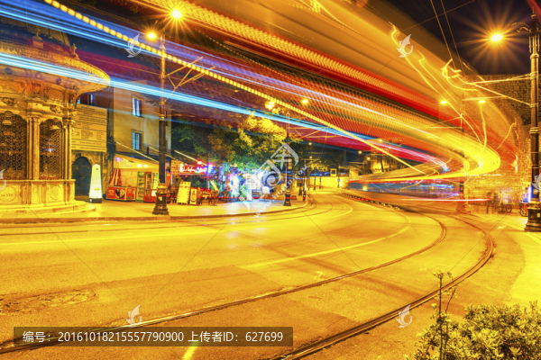 土耳其伊斯坦布爾街頭夜景
