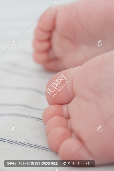 嬰兒的腳特寫