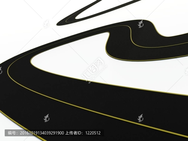 白色背景下的道路環(huán)路
