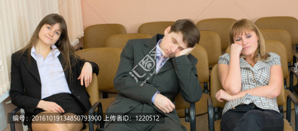 商人在會(huì)議上睡著了