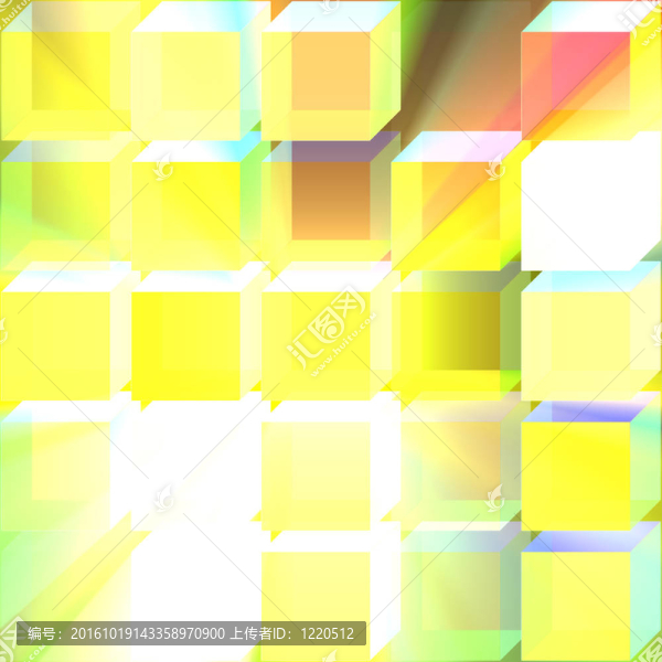 玻璃半透明立方體背景發(fā)光
