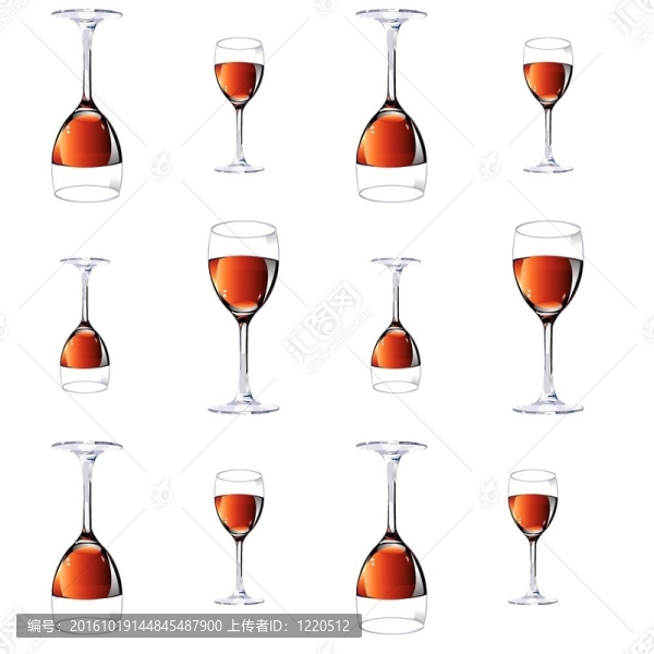 十二杯紅酒。