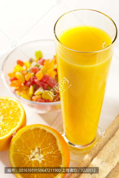 果汁和點心