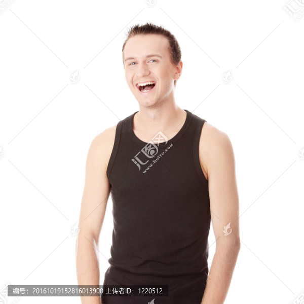 年輕人笑