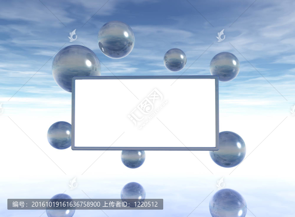 氣泡和空白白板