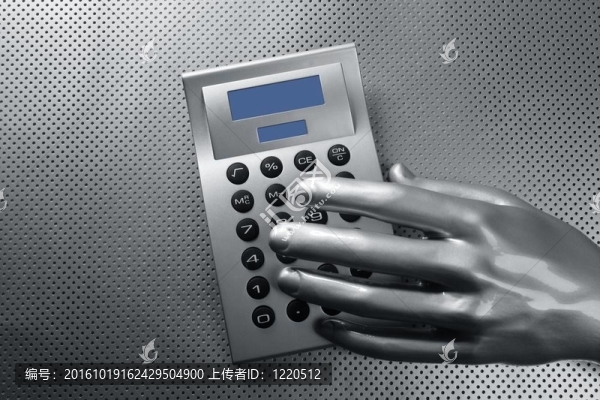 商業(yè)未來銀色手計算器