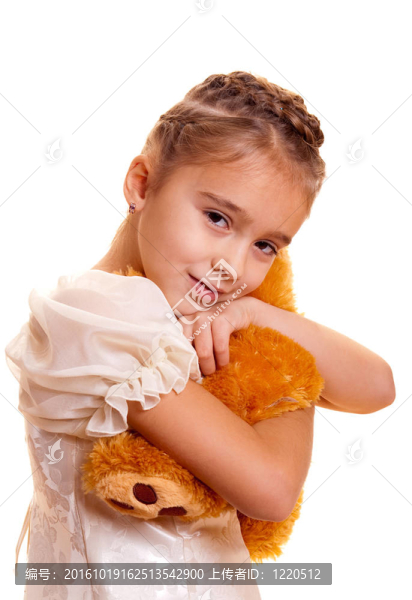 小女孩和Teddy,Bear