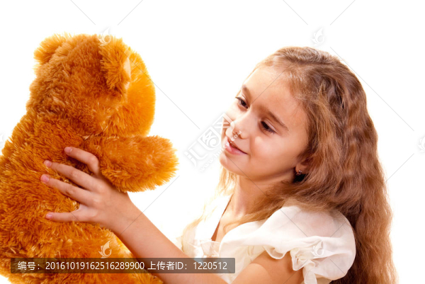 小女孩和Teddy,Bear